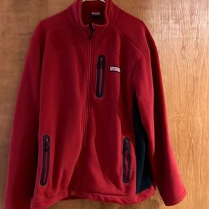 Vineyard Vines red fleece large euc